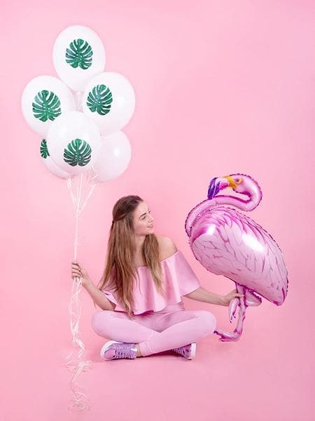 Ballonger Löv - 30cm Vit