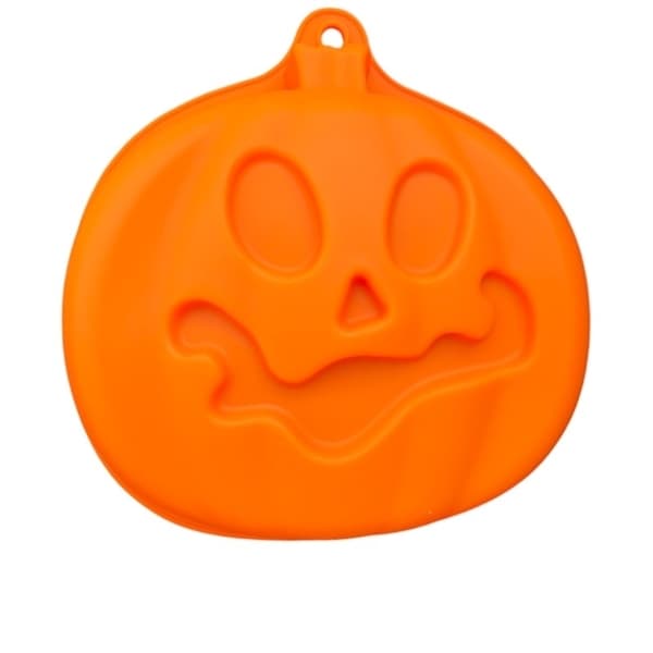 Halloween Silikonform Glad Pumpa - Stor Bakform Orange