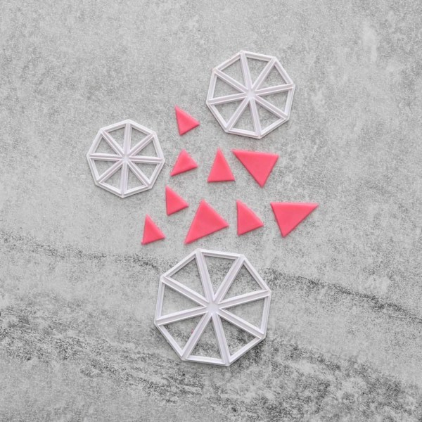 Vimplar Utstickare 3-pack | Trianglar Vit