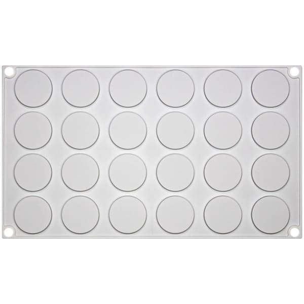 Rotondo 24st Runda Discs Silikonform Mousseform Chokladform Vit