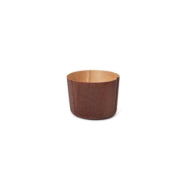 Mini Panettone Bakform 100g Engångs Ugnssäker 10-Pack Baking Pan Decora Brun