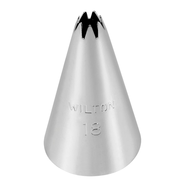 Wilton Tyll #018 Decorating Tip Open Star Vit