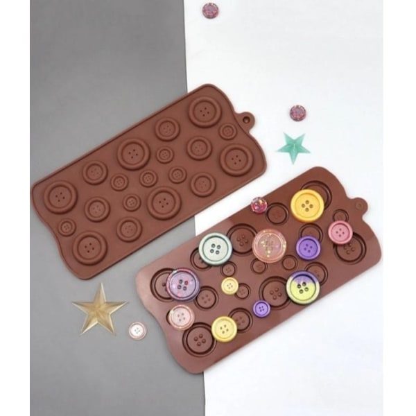 Knappar Chokladform | Pralinform multifärg