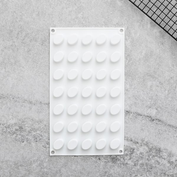 Oval 35st Silikonform | Mousseform Pralinform multifärg