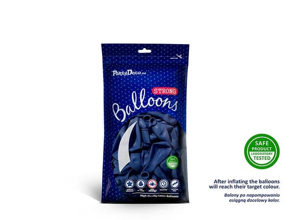Blå Starka Ballonger  12cm 10st - Blå Blå
