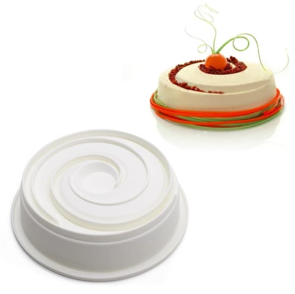 Mousseform Vortex 3D Spiral Silikonform Vit
