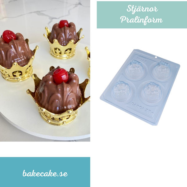 Pralinform Kaksform Chokladform - BWB 10108 - Special 3 Part Mold Transparent