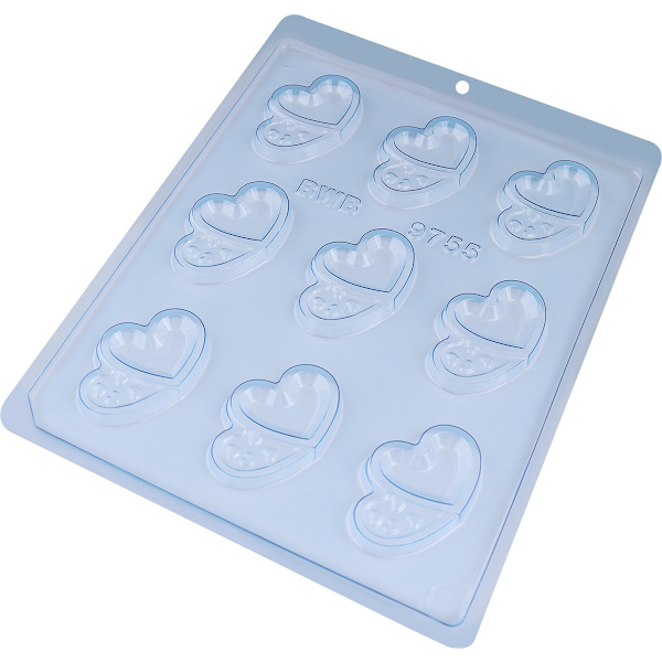 Pralinform Hjärta Chokladform - BWB 9755 Transparent
