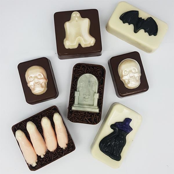 Pralinform Chokladform Halloween - BWB Simple Mold 9643 Transparent