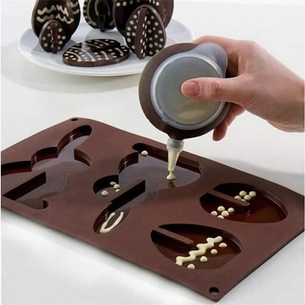 Macaron Dekorationsset Kaksprits - BakeCake Brun
