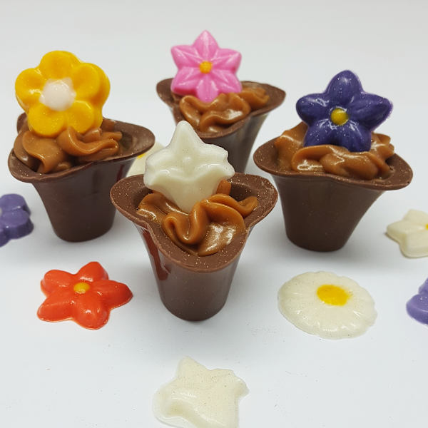 Pralinform Blomma Chokladform - BWB 9704 Transparent