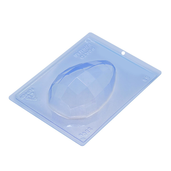 Pralinform Mönstrat Ägg 350g - Porto Formas 93 - Special 3 Part Mold Transparent