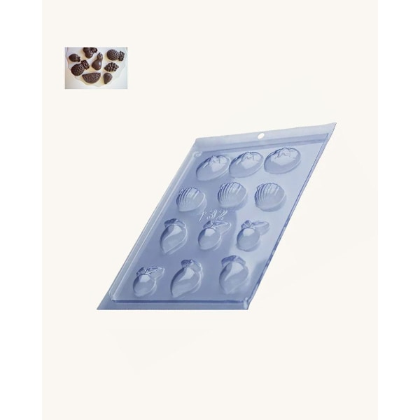 Pralinform Frukt Chokladform - Porto Formas 132 Transparent