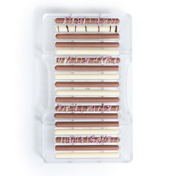 Cigarr Pralinform 6st Praliner Polykarbonat Chokladform - Decora multifärg