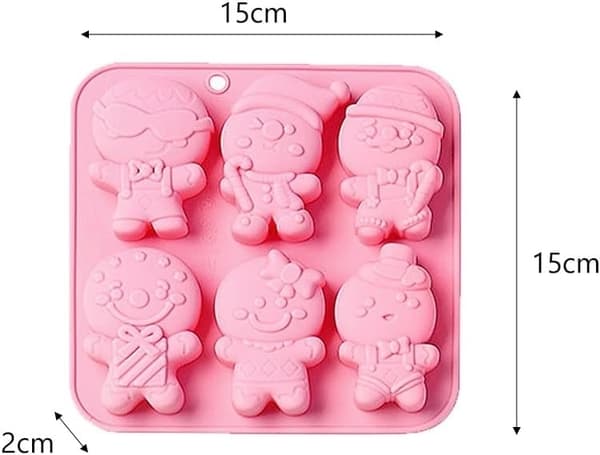 Silikon Julform - Pepparkaksgubbar | Pepparkaksform Silikonform Rosa