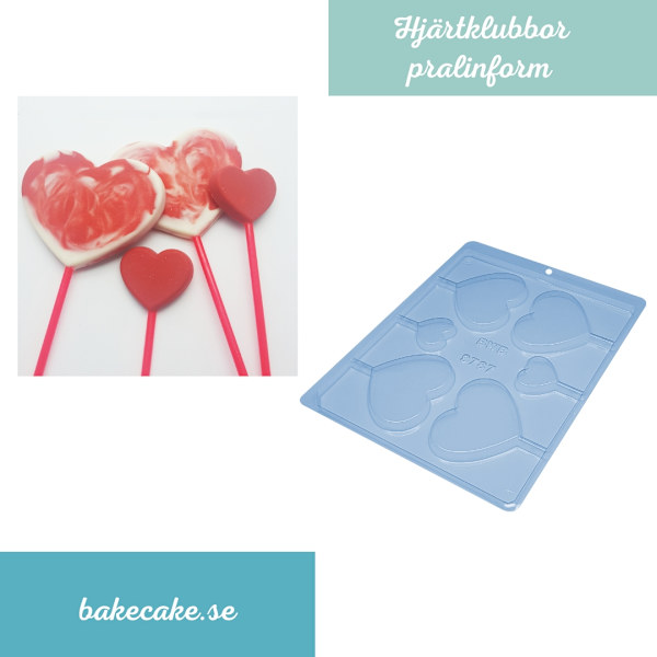 Pralinform Hjärta Chokladform - BWB 9787 Transparent