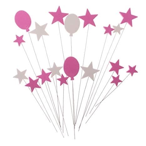 Cake Topper Stjärnor Ballonger multifärg