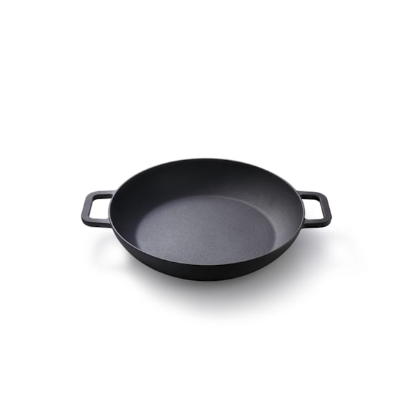 Sautépanna 31.5cm med lock Gjutjärn SKOTTSBERG® Svart