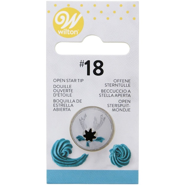 Wilton Tyll #018 Decorating Tip Open Star Vit