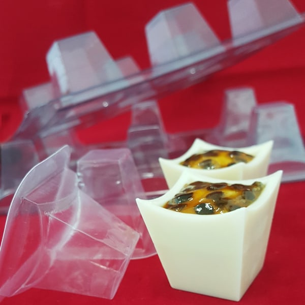 BWB Special 3-Part Mold - 9427- Pralinform Chokladform Transparent