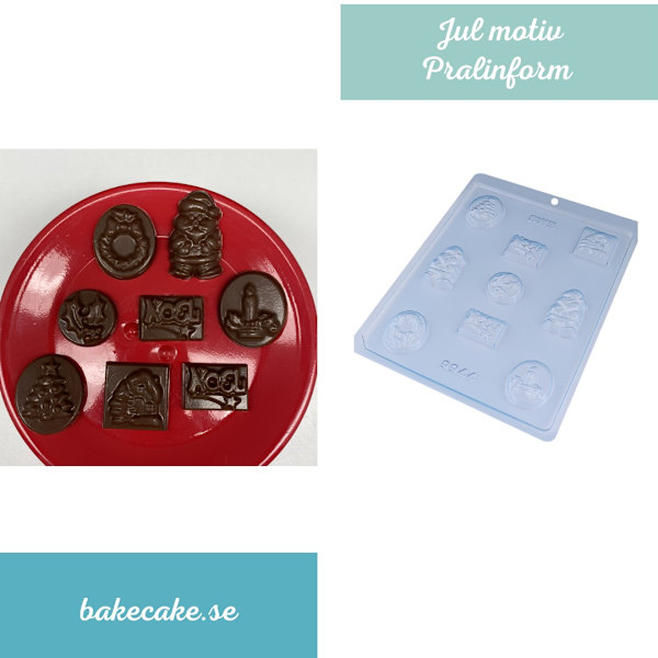 Pralinform Julmotiv Chokladform - BWB 9944 Transparent