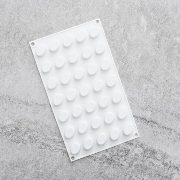 Oval 35st Silikonform | Mousseform Pralinform multifärg