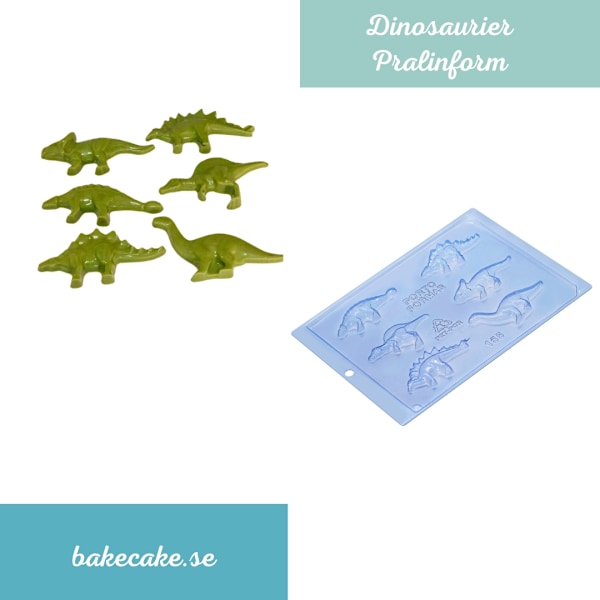 Pralinform Dinosaurier Chokladform - Porto Formas 155 Transparent