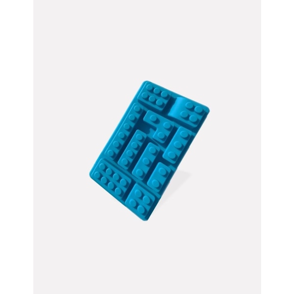 10 Bitar Klossform Lego Silikonform Form Sugarpaste Bakform Gul