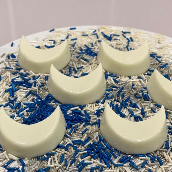Pralinform Halvmåne Chokladform - BWB 9575 - Special 3 Part Mold Transparent