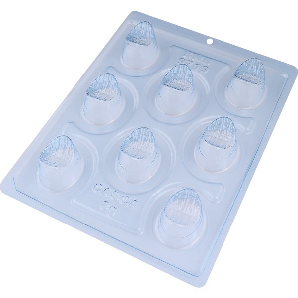 Pralinform Kupol Halvmåne Chokladform - BWB 9719 - Special 3 Part Mold Transparent