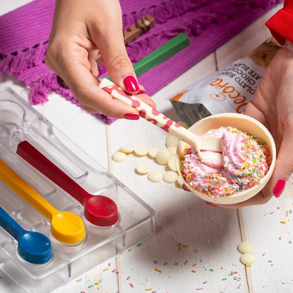 Semisfär Halvkupol med botten Pralinform 5st Polykarbonat Chokladform - Decora multifärg