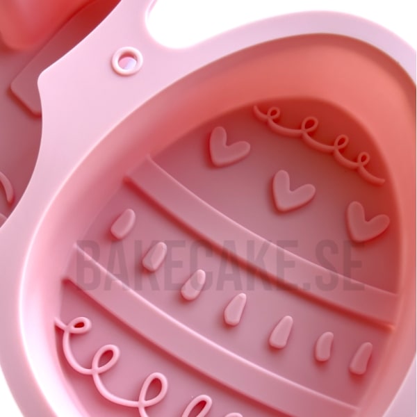 Påsk Kanin & Ägg Silikonform Set Rosa