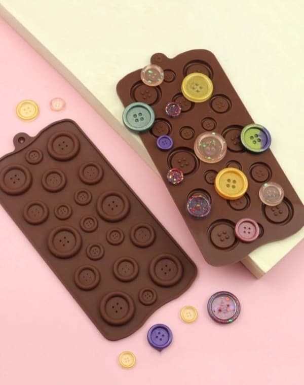 Knappar Chokladform | Pralinform multifärg