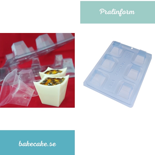 Pralinform Block Kopp Chokladform - BWB 9427 - Special 3 Part Mold Transparent