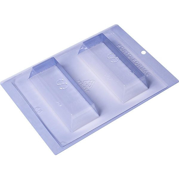 Pralinform Guldblock Chokladform - Porto Formas 60 - Special 3 Part Mold Transparent