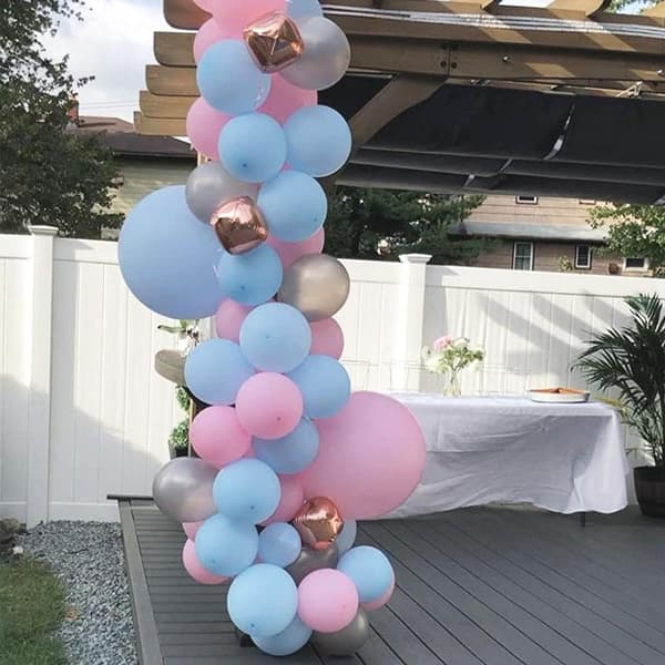 Ballongbåge - Rosa/Ljusblå Rosa