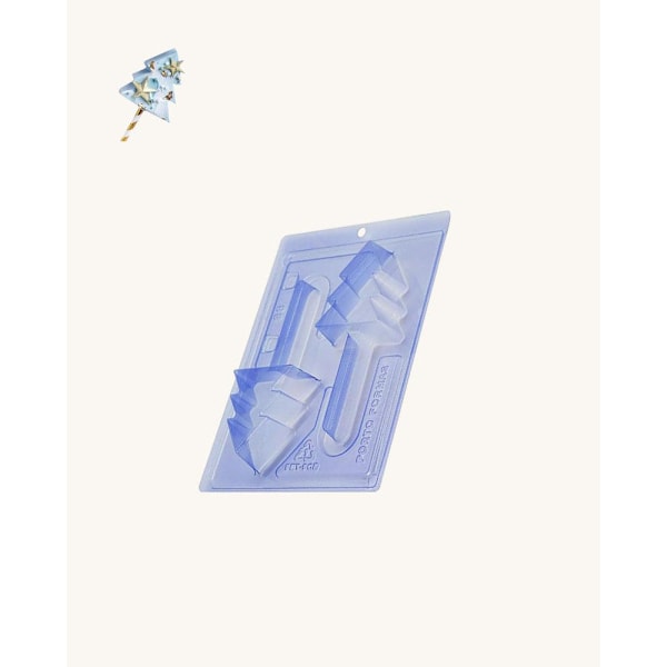 Pralinform Julgran Chokladform - Porto Formas 86 - 3 Part Mold Transparent