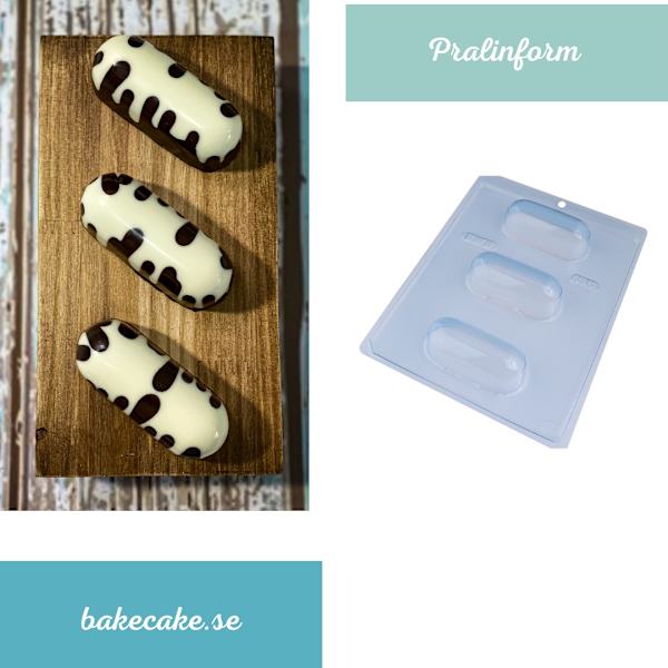 Pralinform Kupol Chokladform - BWB 55 - Special 3 Part Mold Transparent