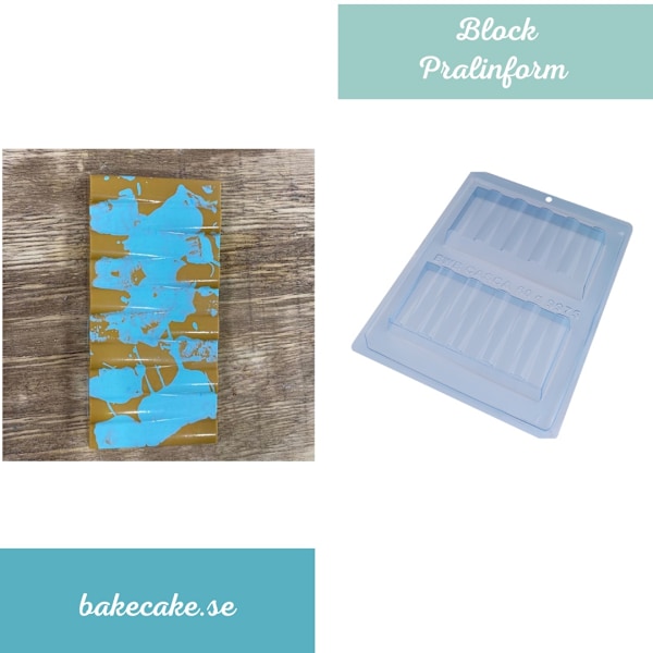 Pralinform Block Chokladform - BWB 9975 - Special 3 Part Mold Transparent