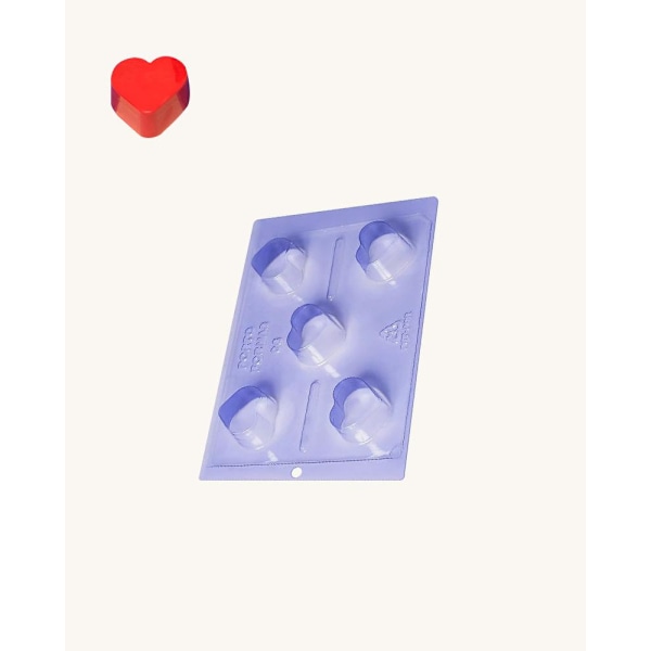 Pralinform Hjärta Chokladform - Porto Formas 06 - Special 3 Part Mold Transparent