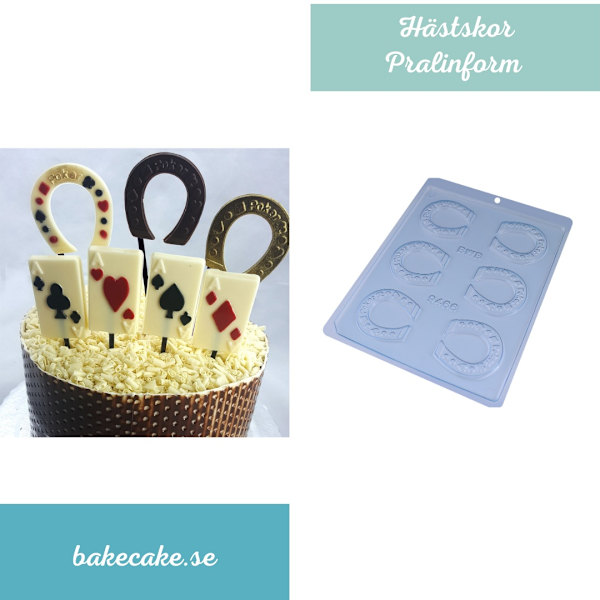 Pralinform Hästsko Chokladform -  Horse Shoe - BWB 9466 Transparent