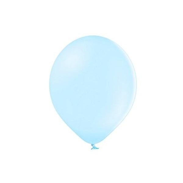Ljusblå Starka Ballonger 12cm 10st - Ljusblå Blå