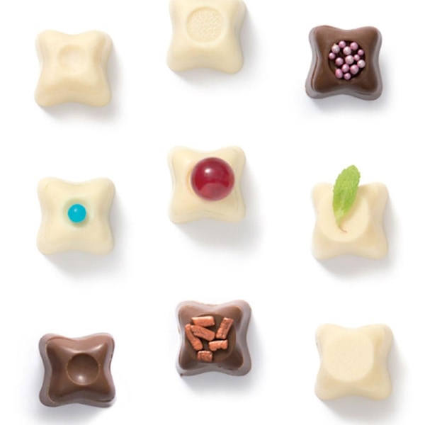 Fantasia Pralinform 10st Polykarbonat Chokladform - Decora multifärg