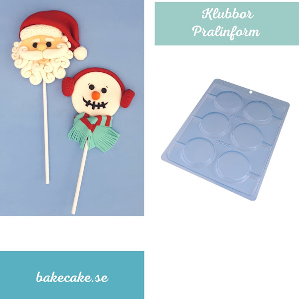 Pralinform Klubbor Chokladform - BWB 9789 Transparent
