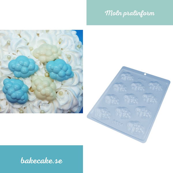 Pralinform Moln Chokladform - BWB 9654 Transparent