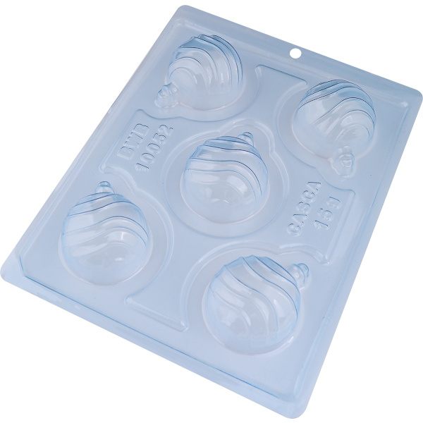 Pralinform Julkulor Chokladform - BWB 10052 - Special 3 Part Mold Transparent