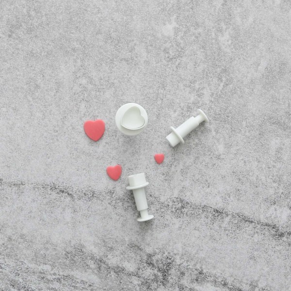 Hjärtan Utstickare 3st | Heart Decoration | Hjärtan Plunger multifärg