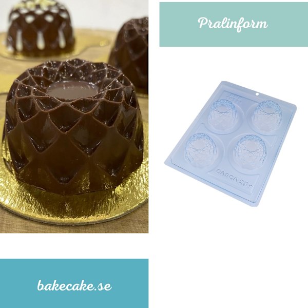 Pralinform Kaksform Chokladform - BWB 10111 - Special 3 Part Mold Transparent
