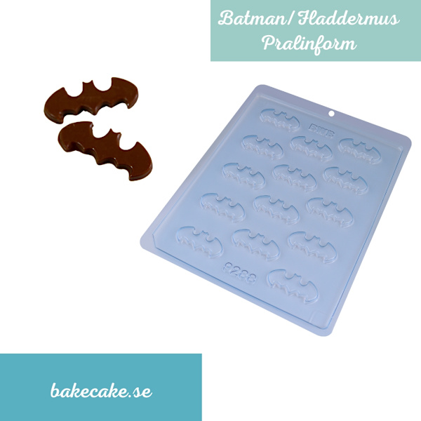 Pralinform Fladdermus - Batman - Chokladform - BWB 9288 Transparent
