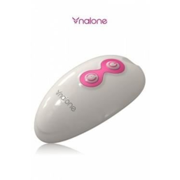 Fjärrstyrd vibrerande kula - Nalone - Miu Miu - 7 vibrationslägen - Mjuk silikon - 100 % vattentät Vit